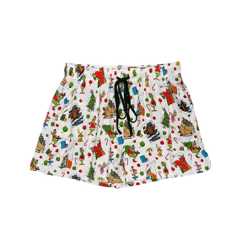 Bundle of Joy Women's The Grinch Christmas Bamboo Sleep Lounge Shorts Size S